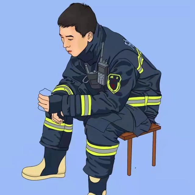 消防兵卡通图片头像图片