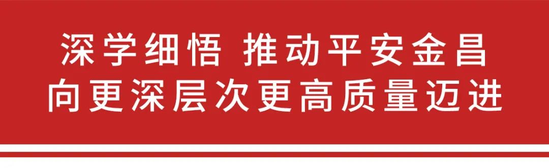 谈落实|金昌市委常委,市委政法委书记陈晰:深学细悟,推动平安金昌向更