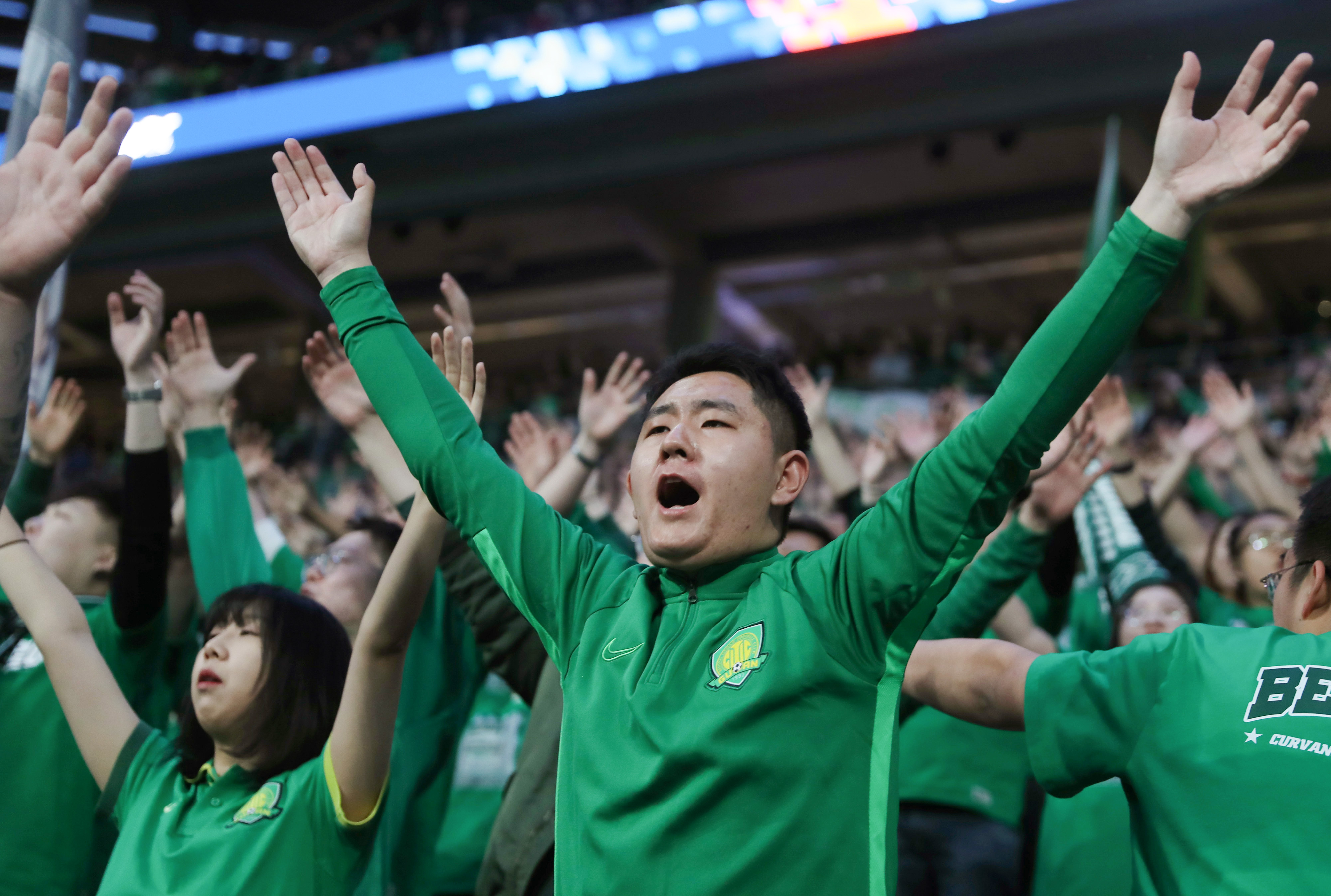 足球——中超:北京国安对阵梅州客家