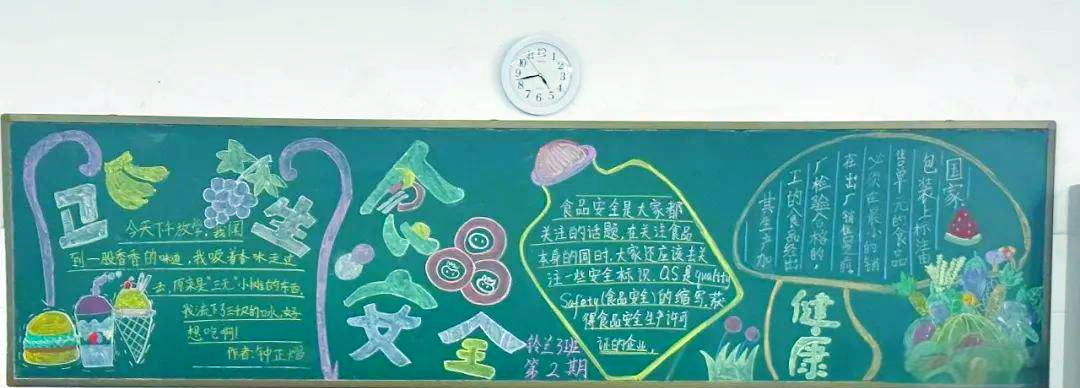 分宜四小开展"食品安全"主题黑板报评比活动,宣传食品安全知识