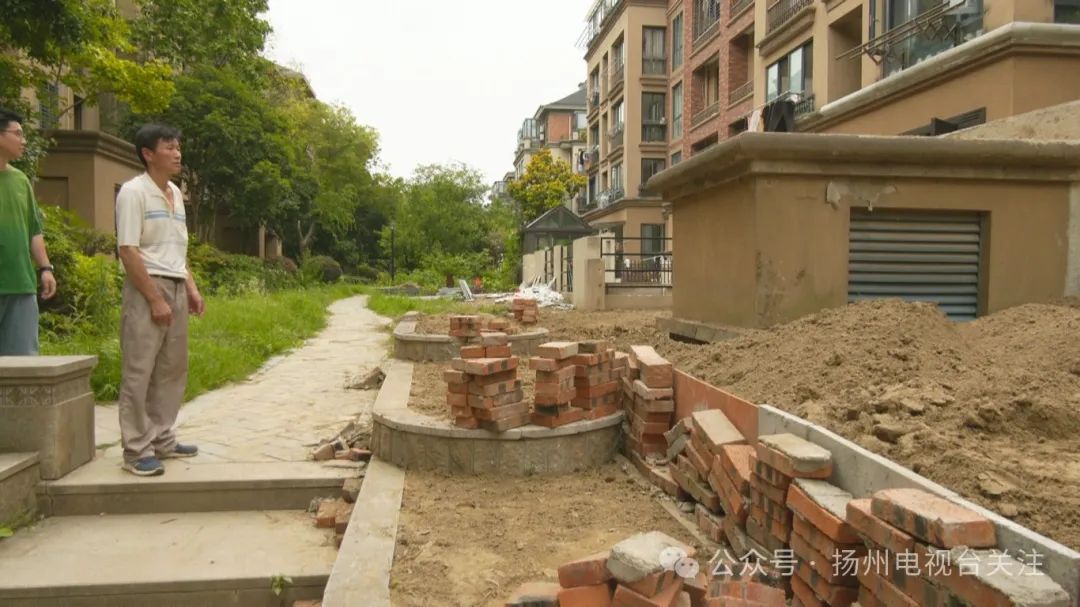江都中远欧洲城:业主毁绿圈地 拆违"留尾巴"?