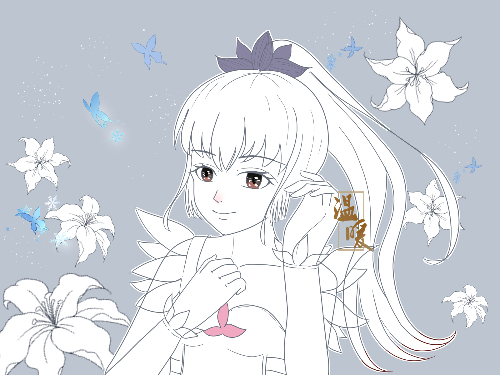 叶罗丽同人简单画风绘出主角魅力犹如花朵般的孩子有何故事