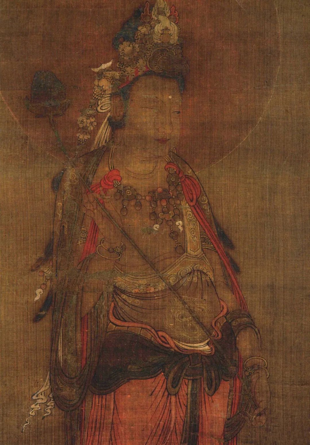 南宋普悦画:阿弥陀三尊图