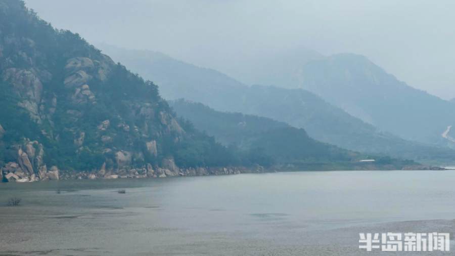 暴雨过后,崂山水库重现壮美景色