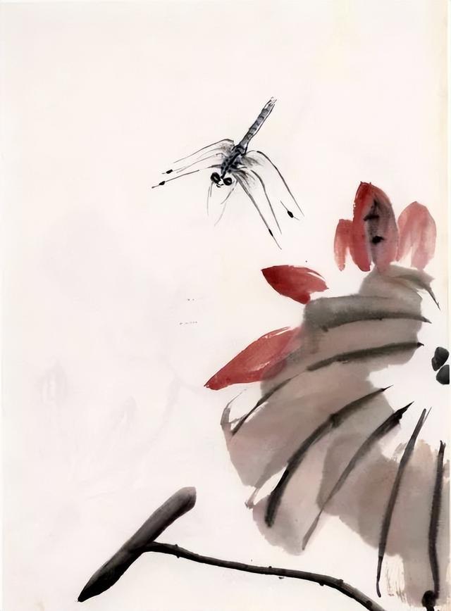 白石笔下的蜻蜓,妙趣横生