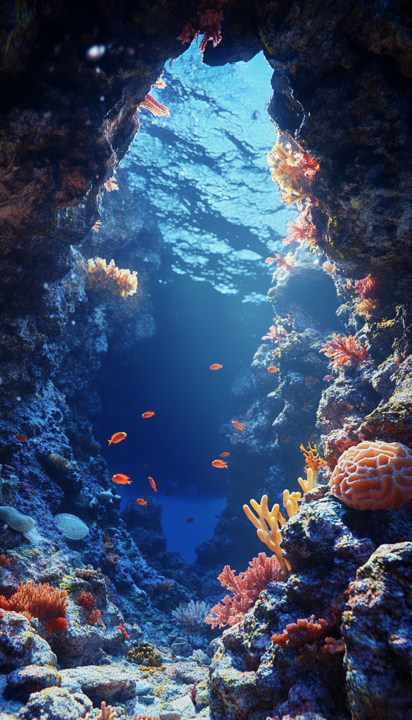 壁纸:探索海底世界,感受蓝色秘境的深邃魅力
