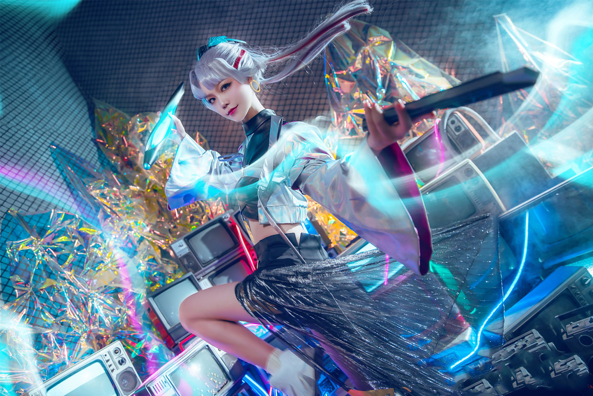 三组漂亮国人coser扮演的人气手游《王者荣耀》角色"上官婉儿"