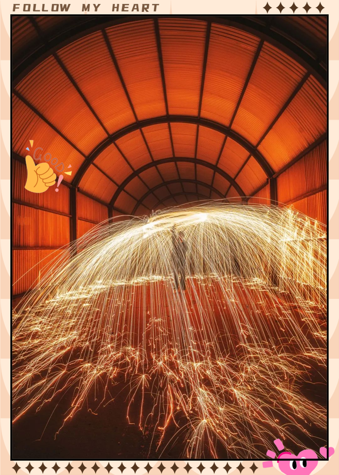 体验钢丝棉光绘摄影,感受非遗打铁花的魅力