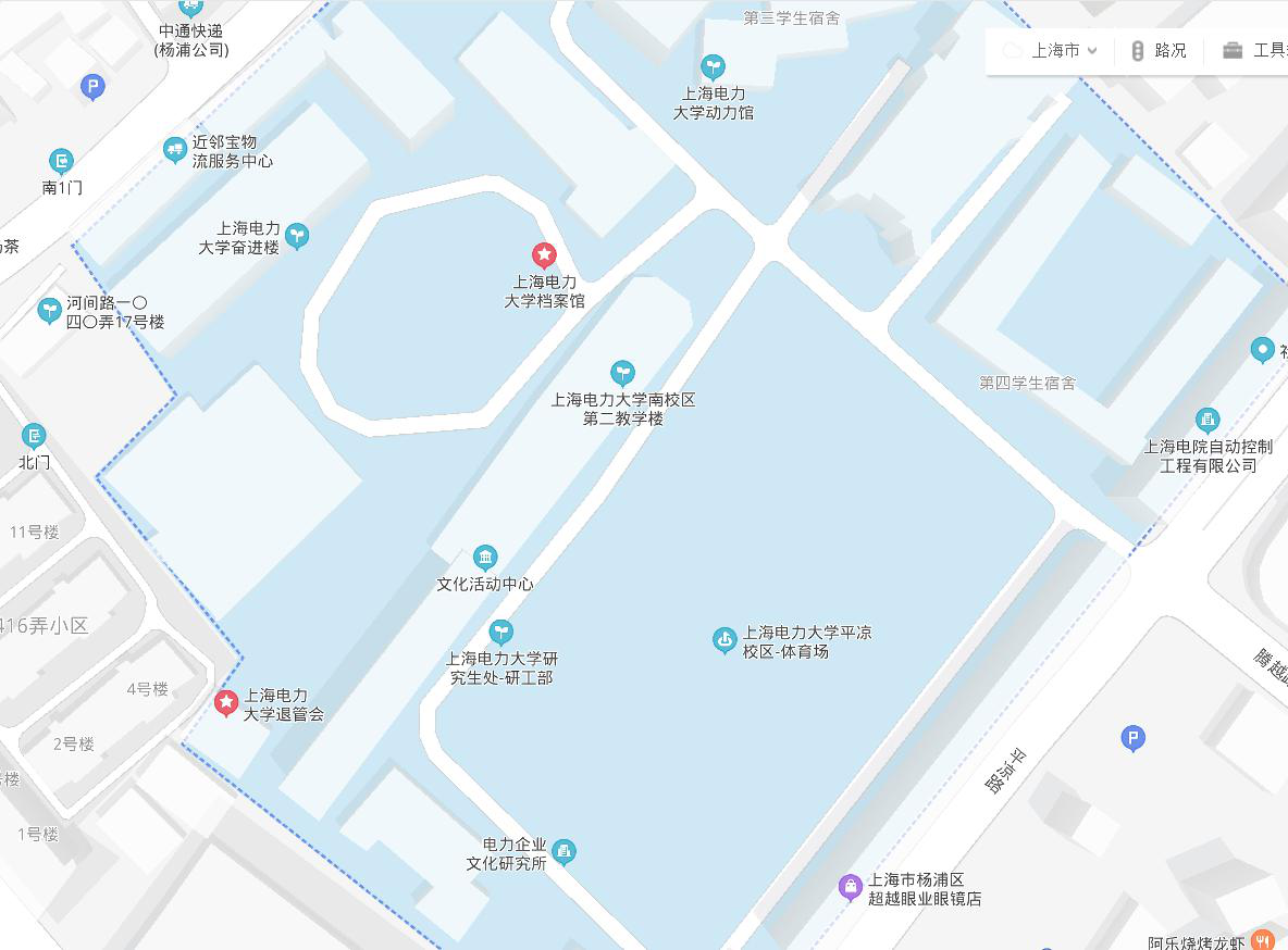 上海電力大學校園地圖