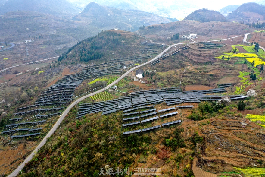 黔西观音洞镇:光伏发电让荒山变"金"山