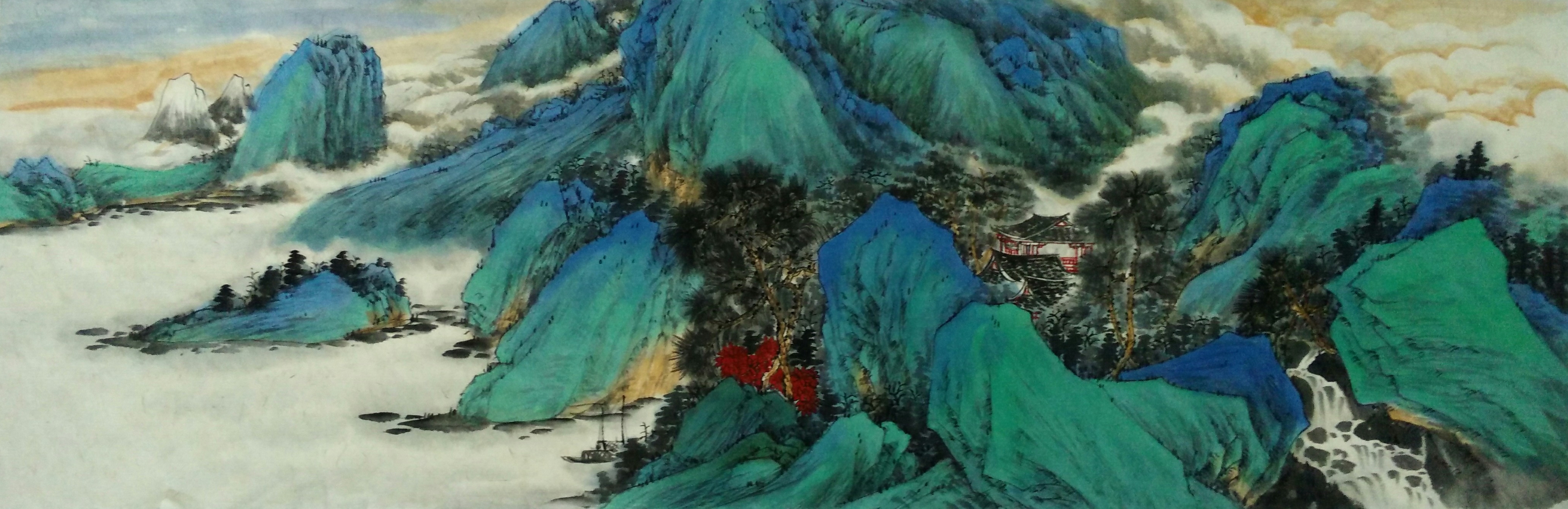 画中"贵"族—青绿山水周广忠作品系列之一