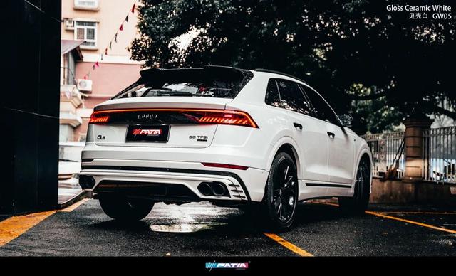 干净与纯粹|奥迪q8改色「贝壳白」