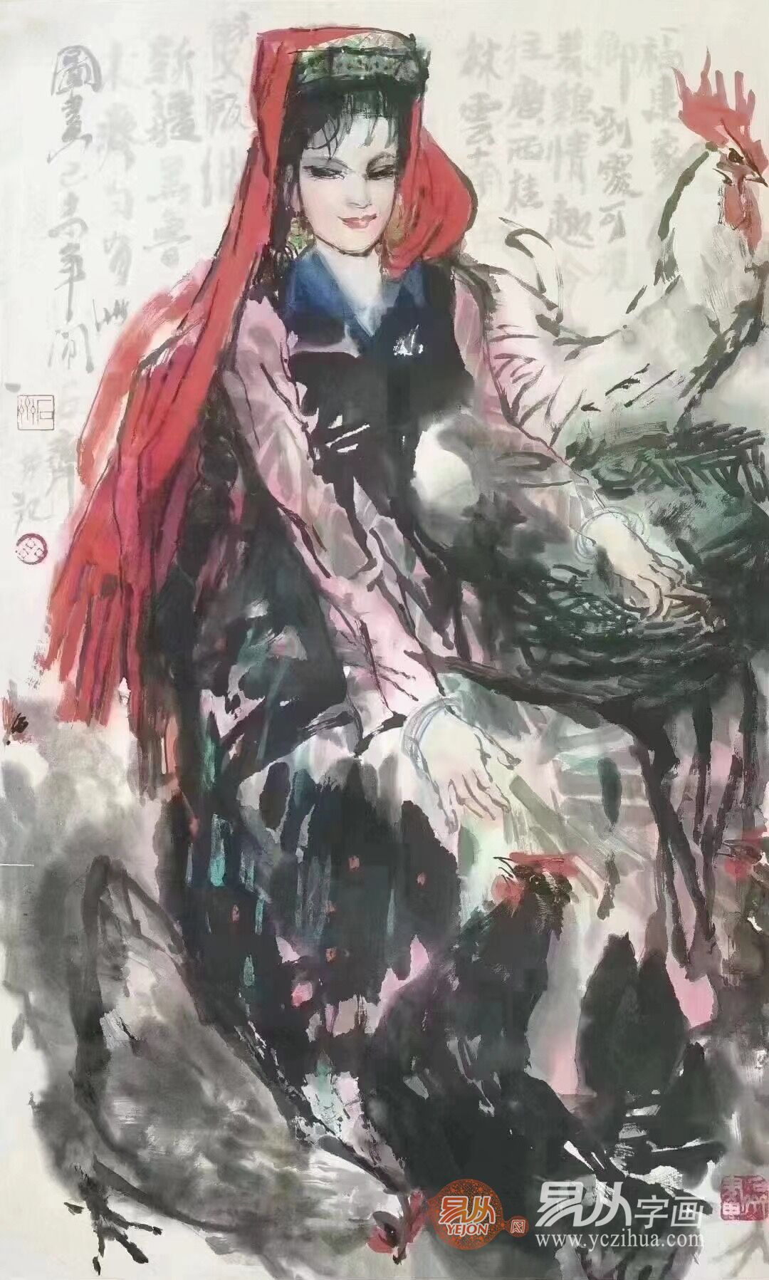 人物画欣赏 人物画名家 石齐老师作品欣赏