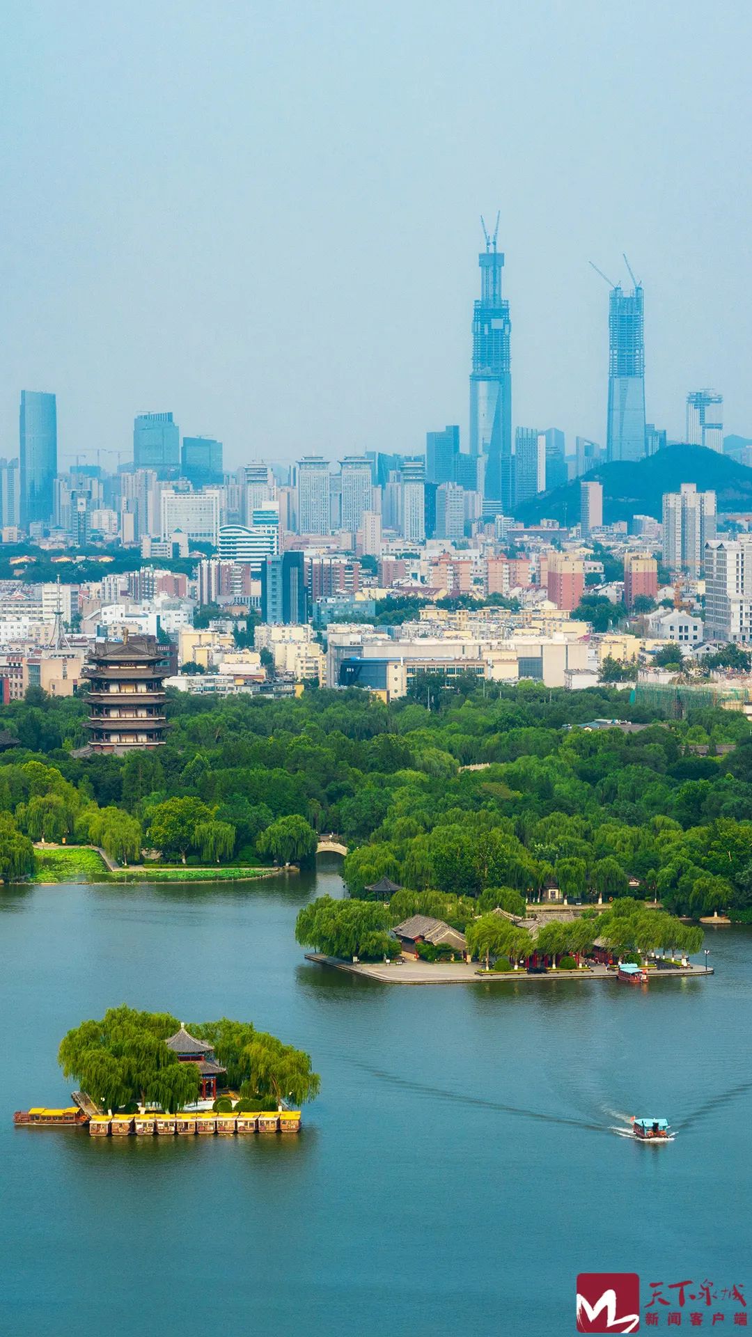 城市日新月异如今济南发展突飞猛进绘制出一幅美妙的山水画卷一城山色
