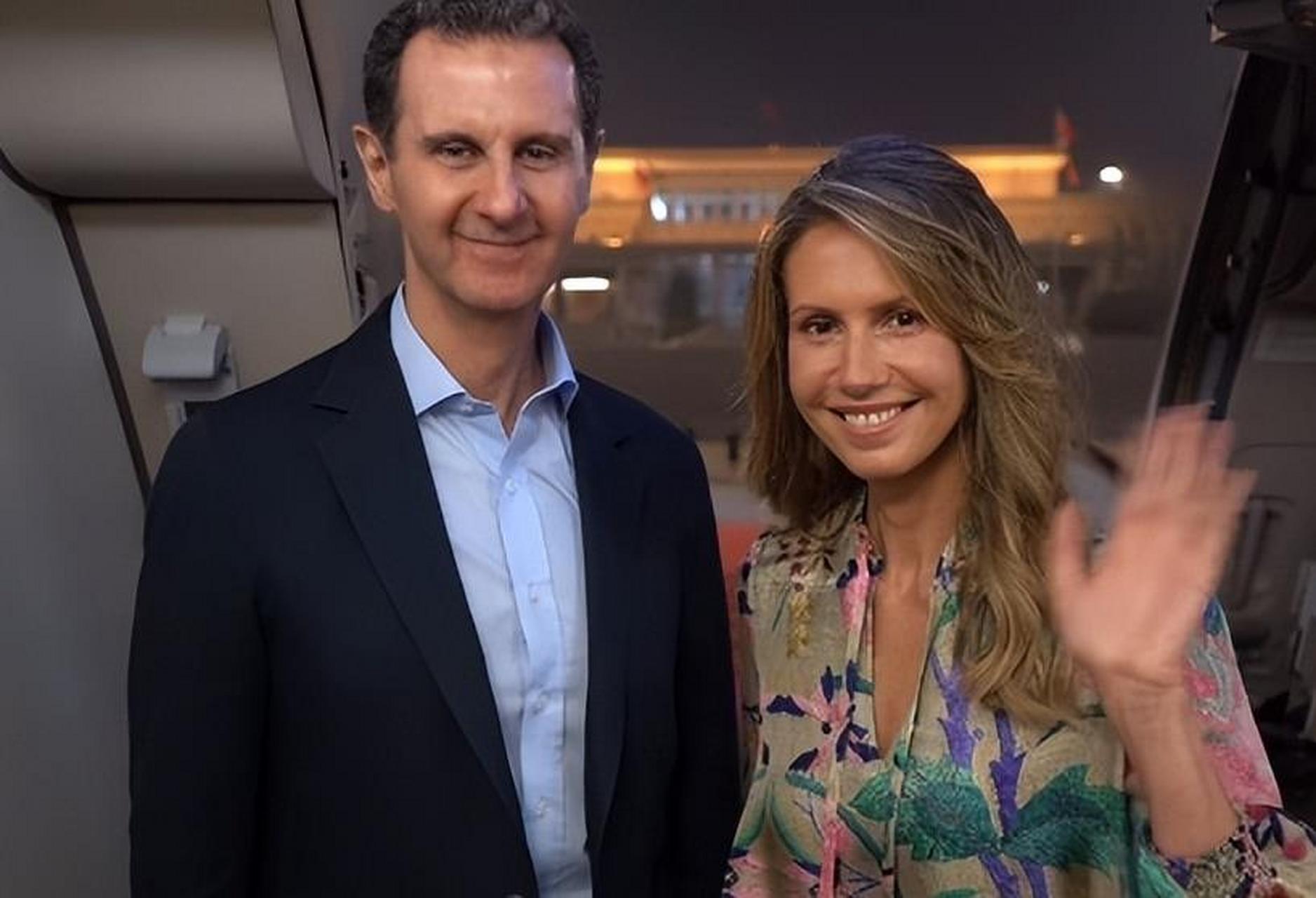 叙利亚总统和夫人结束了这次的访华,在26日晚上的时候,从北京出发回程