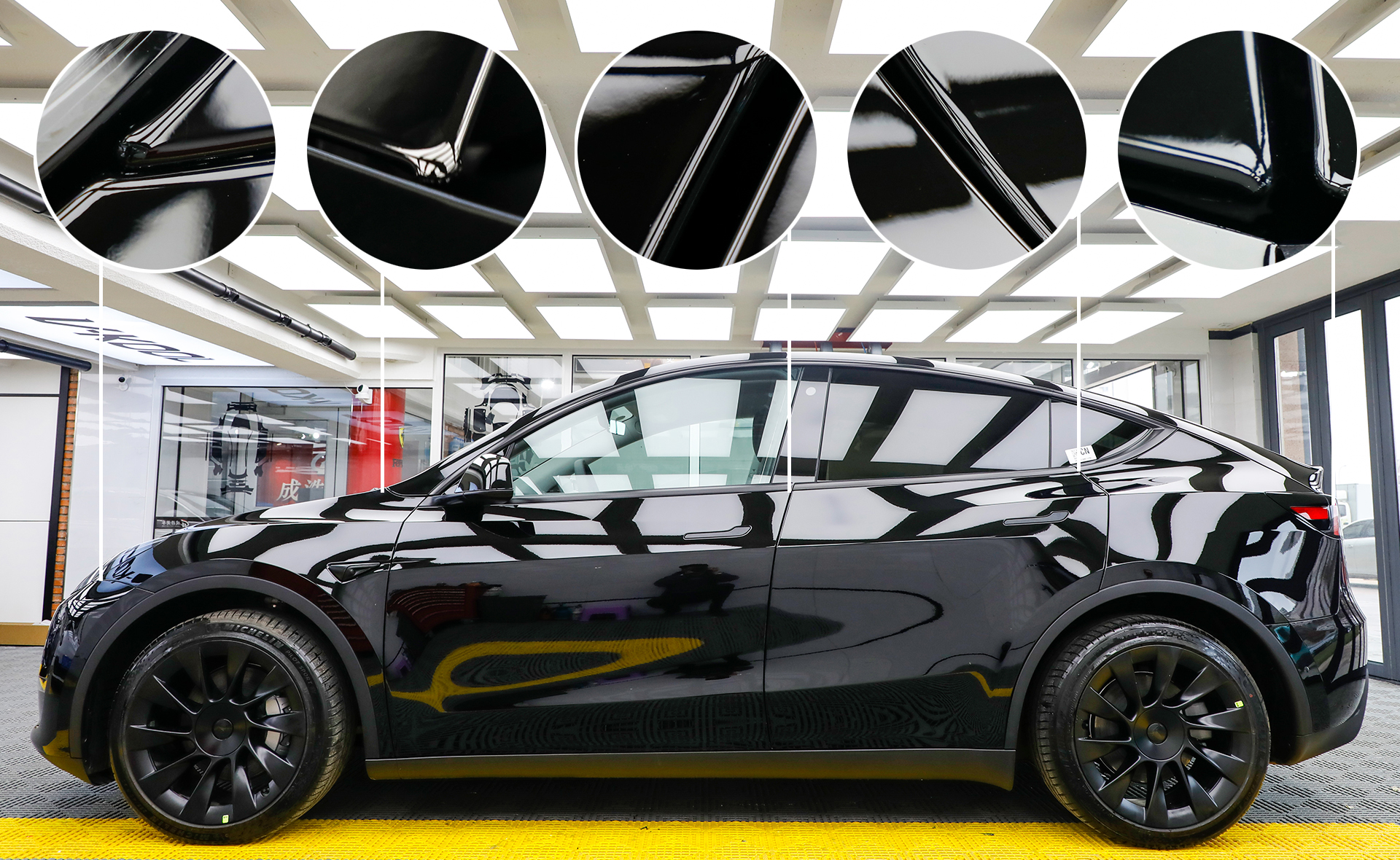 model y 装贴进口tpu隐形车衣图片赏析