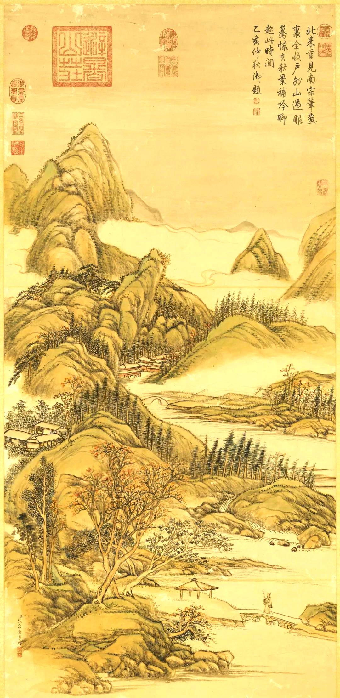 宫廷画家张宗苍的江南山水,清丽世俗的独特表达