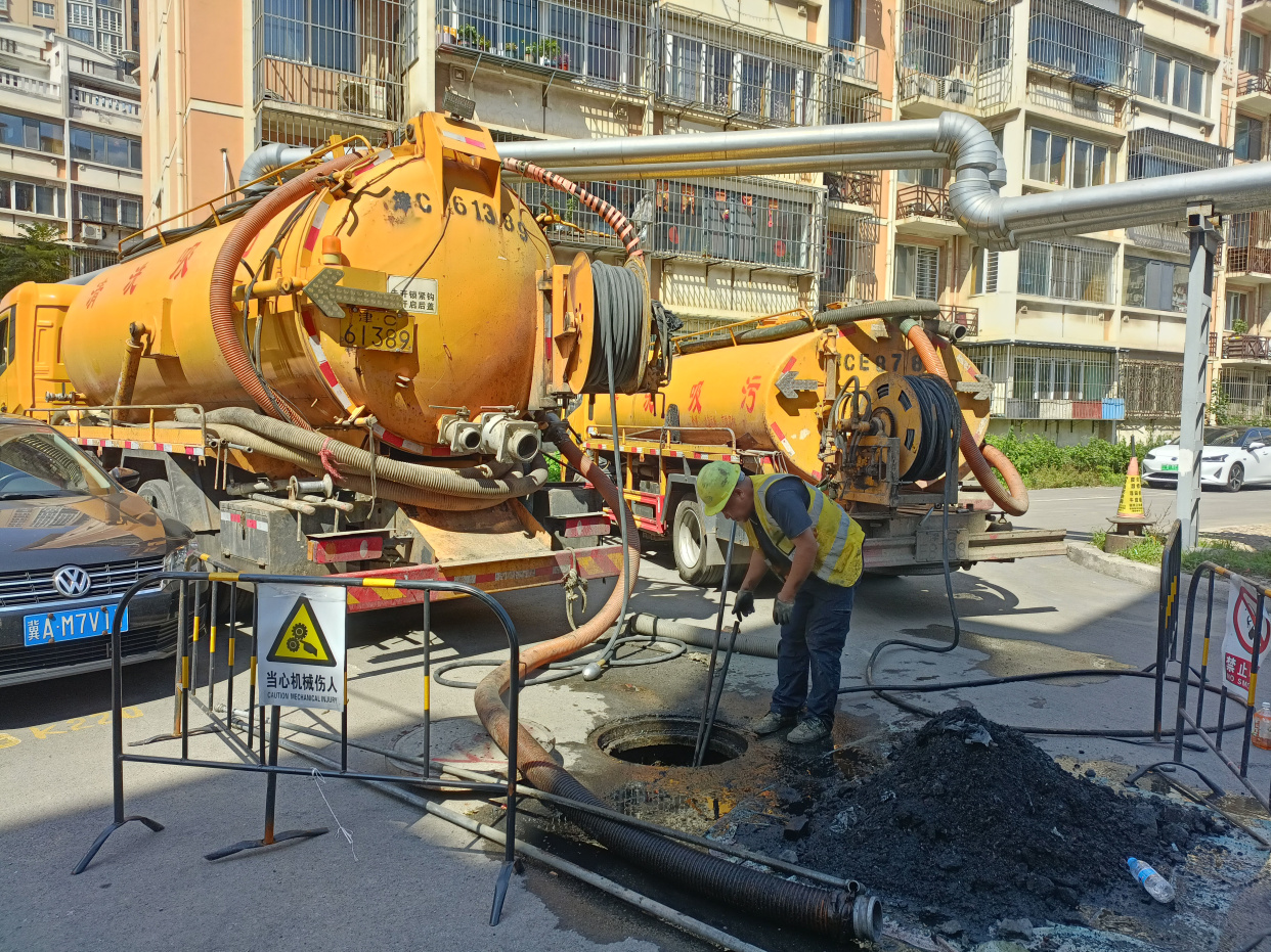 天津塘沽管道清淤《市政雨水管道清淤》汉沽区抽泥浆