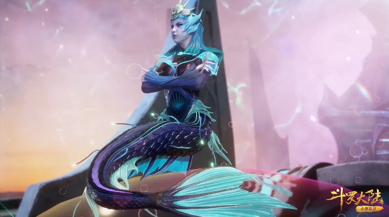 斗罗大陆:海魔女太可爱了,会卖萌还会撒娇,直男唐三的心都化了