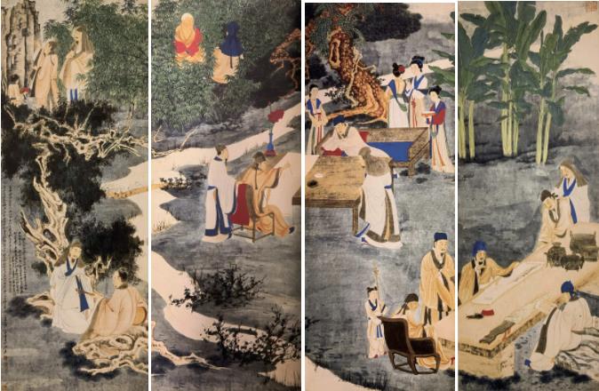 一场文化名流的别样聚会——张大千《西园雅集图》|永乐2021秋拍