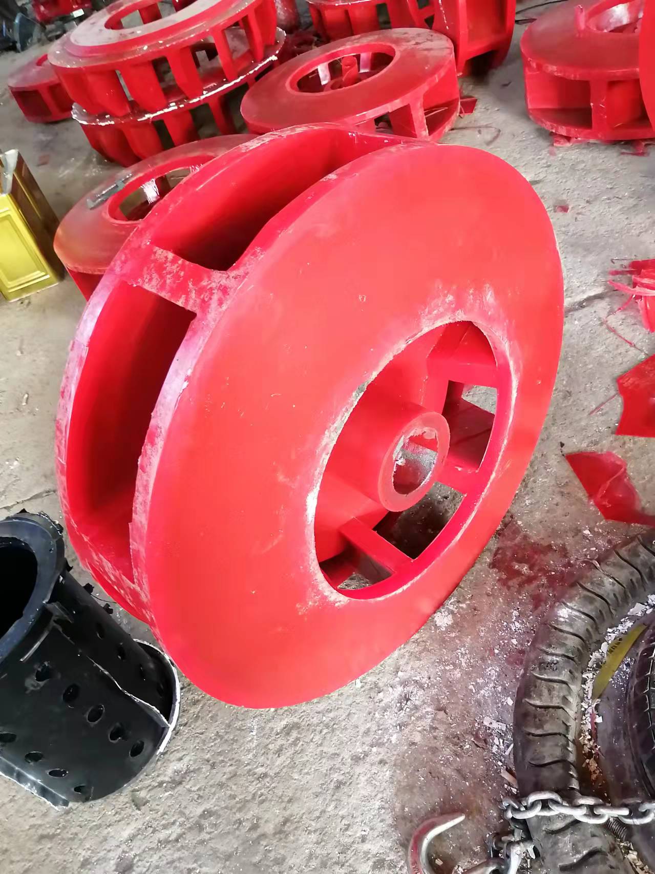 耐磨转子定子浮选机聚氨酯叶轮盖板@抗美援朝长津湖战役