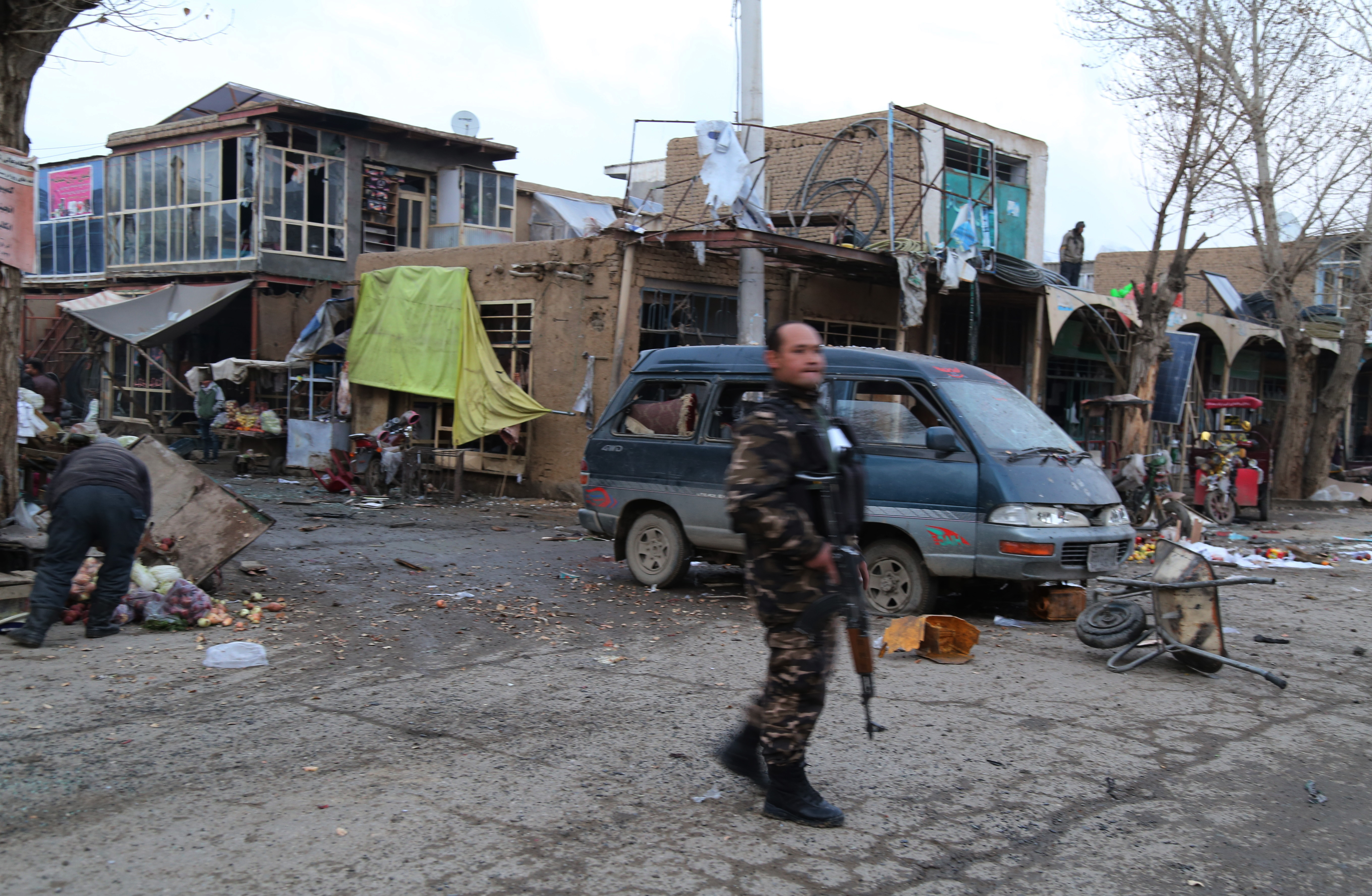 阿富汗一市场发生连环爆炸