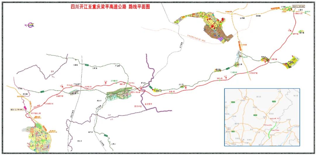 开梁高速公路规划图图片