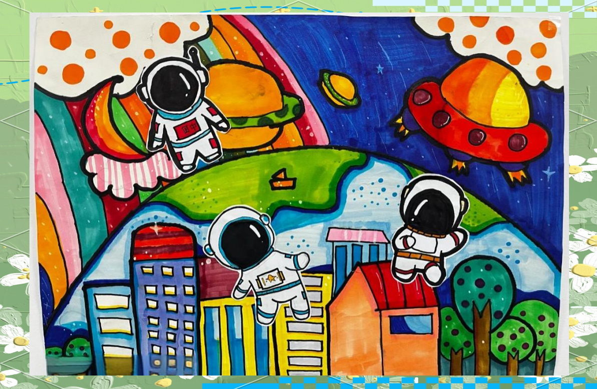 沧州经济开发区少年儿童科学幻想绘画优秀作品欣赏