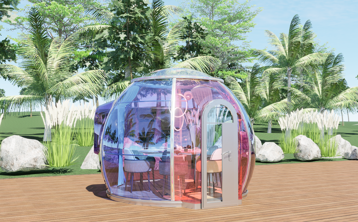 你知道在广东户外放置360度全景透明星空房的优缺点吗?