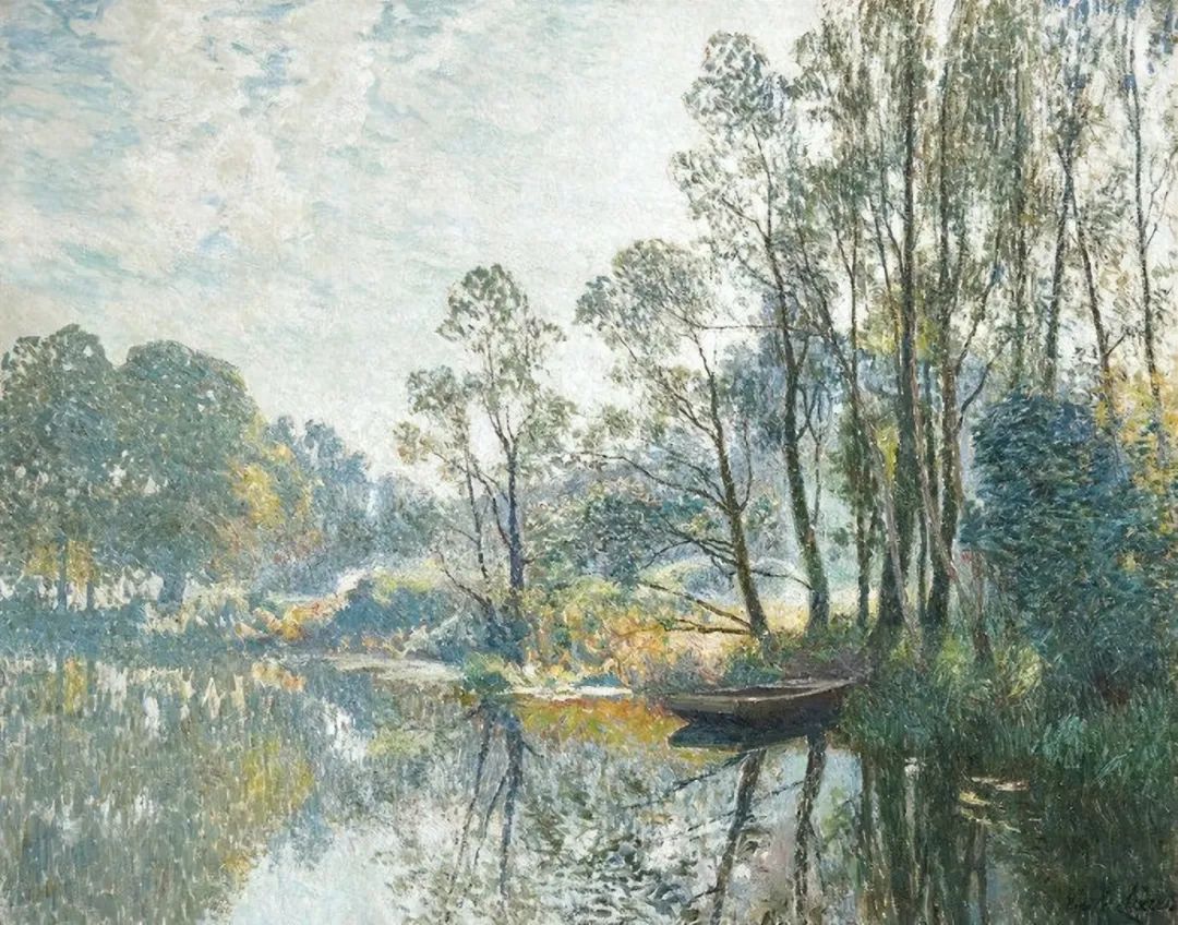 比利时印象派画家emile claus乡村油画 风景油画欣赏