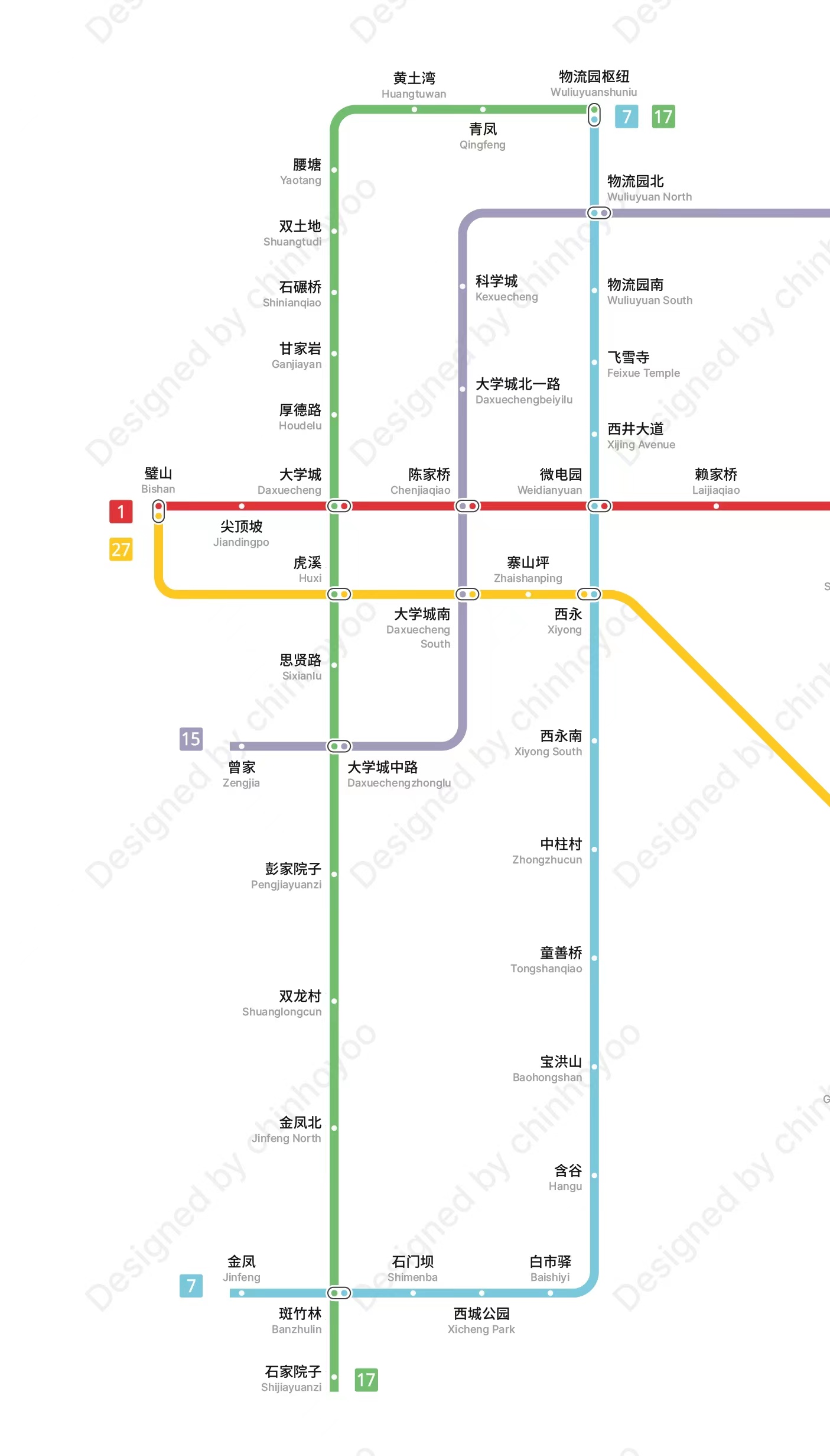 重庆轻轨27号线规划图图片