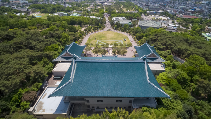 青瓦台鸟瞰图片