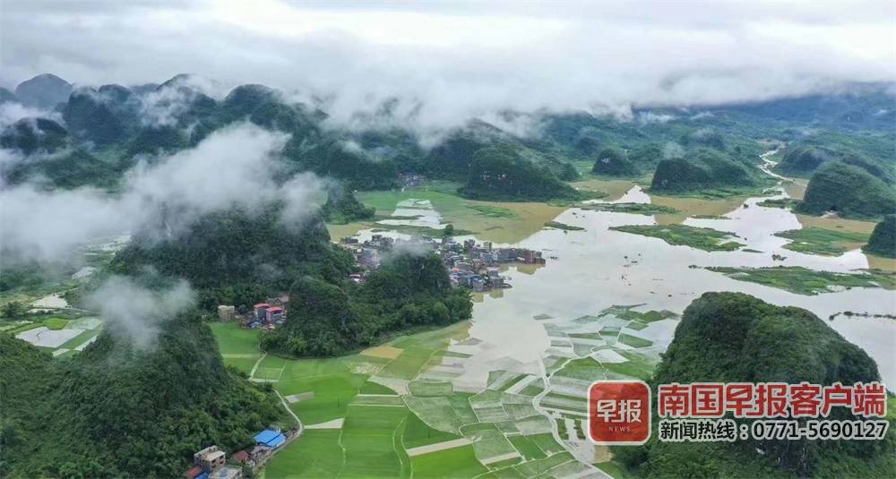 道路內澇民房被淹!連日強降雨致河池羅城多地受災