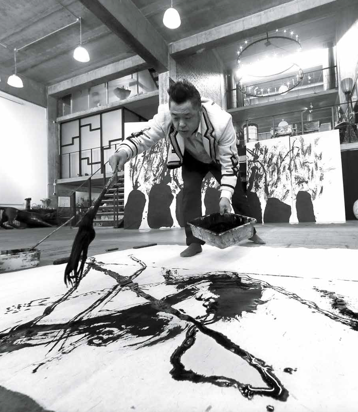 井上有一&魏立刚|翰壑"双峰"对话养云,中日艺术当代输出