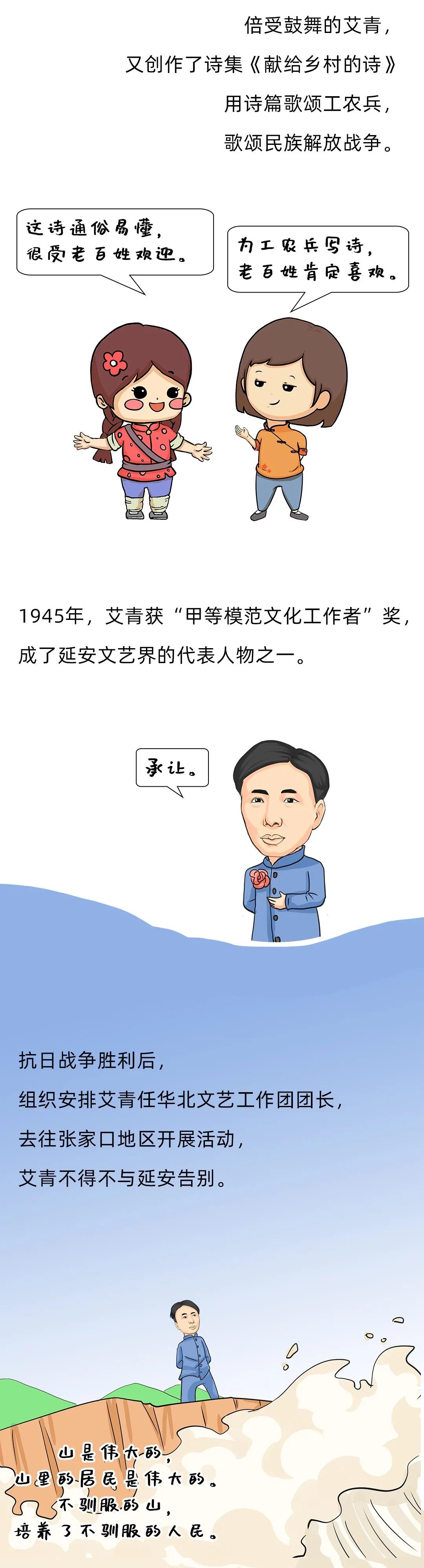 漫绘党史|艾青的延安岁月