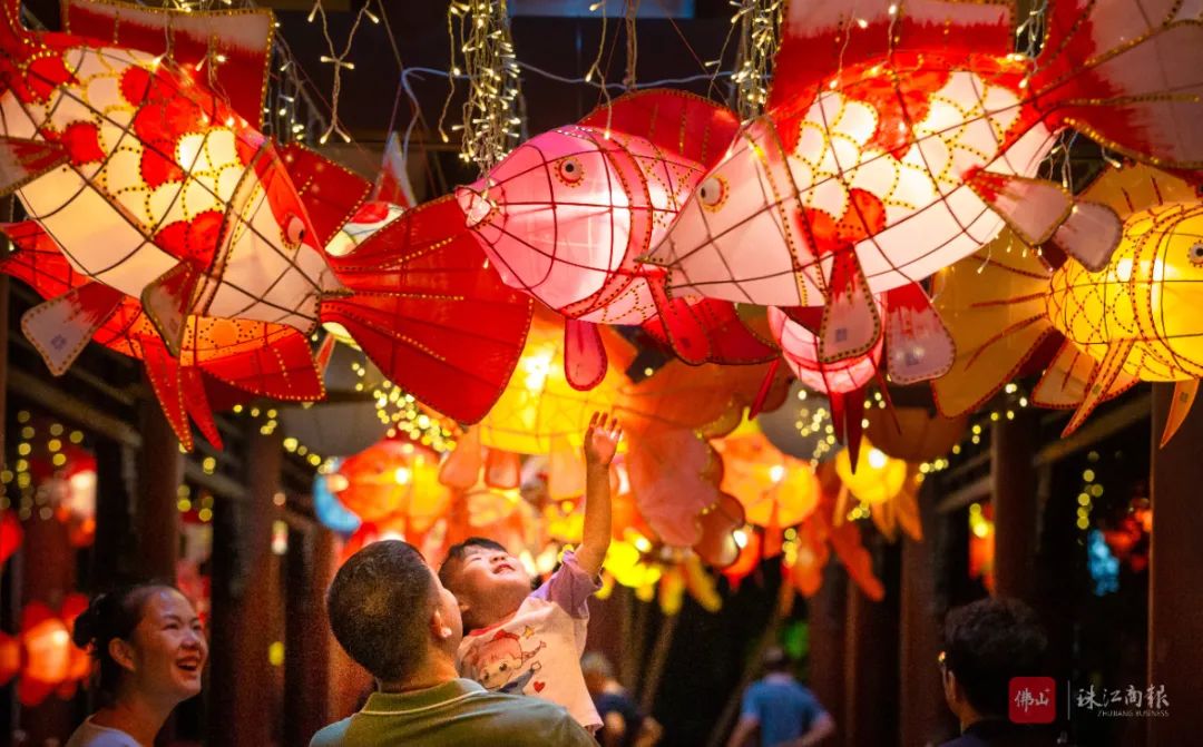 打卡顺德曼妙鱼灯会,小编带你感受浓浓中秋味丨我们的顺峰山公园
