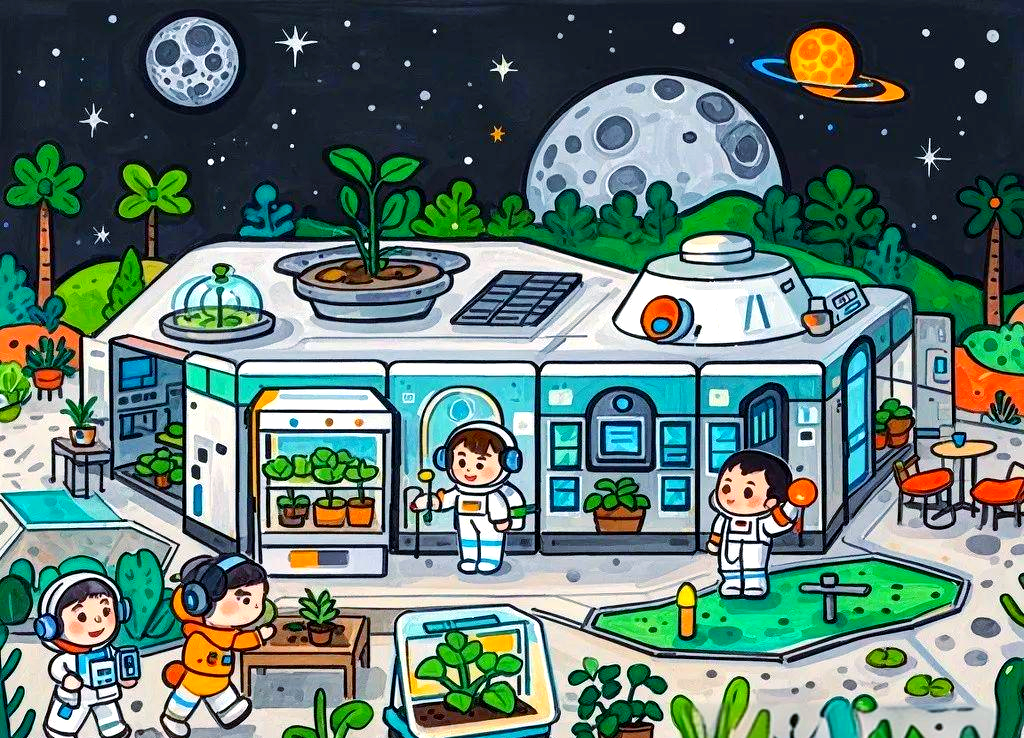 科幻绘画作品:探索未来城市