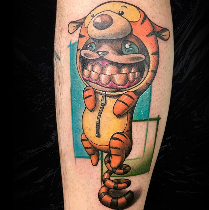 六一快乐 童心未泯可爱趣味的大黄牙 卡通纹身(二)