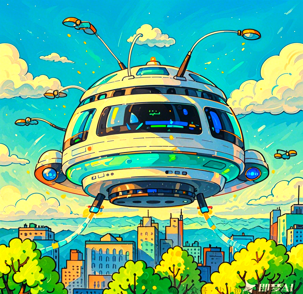 众多未来城市科幻绘画,展现科技改变生活的美好愿景