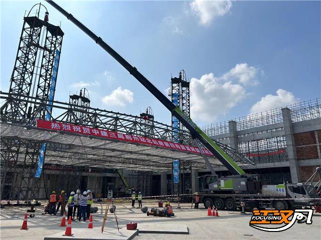 荆荆高铁荆州站北站房迎来重要施工节点