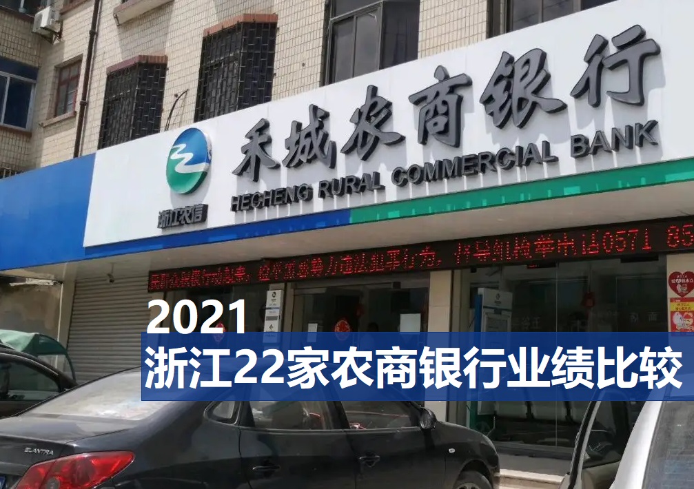 2021:浙江22家农商银行,年度业绩相比如何?