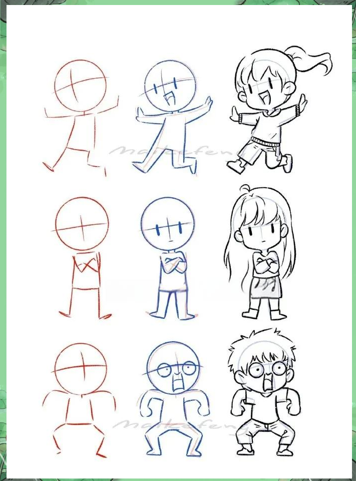 q版人物画法详解,简单易上手