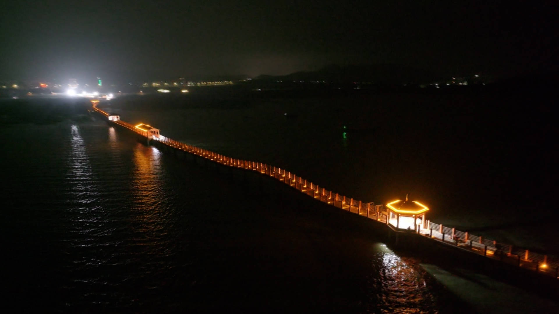 海陵岛夜景图片