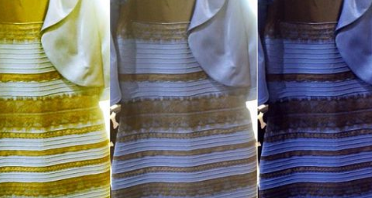 蓝黑裙子和白金裙子的视觉原理