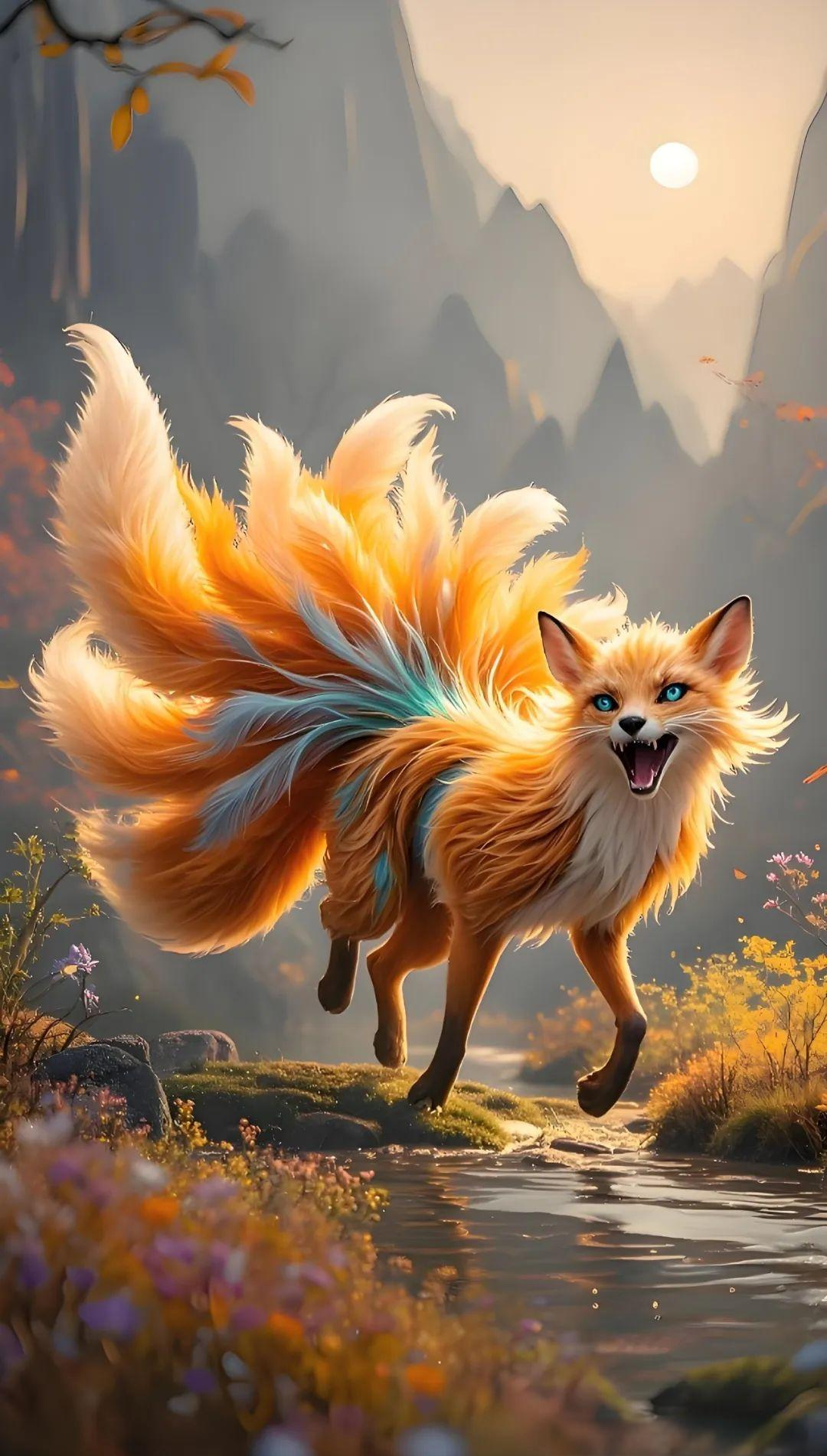 九尾狐壁纸:探索神秘九尾狐的奇幻世界!