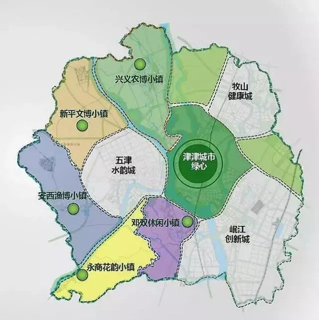 新津区规划图图片