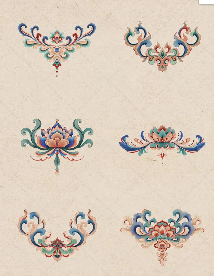 敦煌石窟中的多样纹样图案