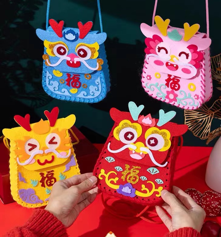 diy新年龙帽,小挎包,龙年元宵节活动还能这么玩~ | 爱申活暖心春