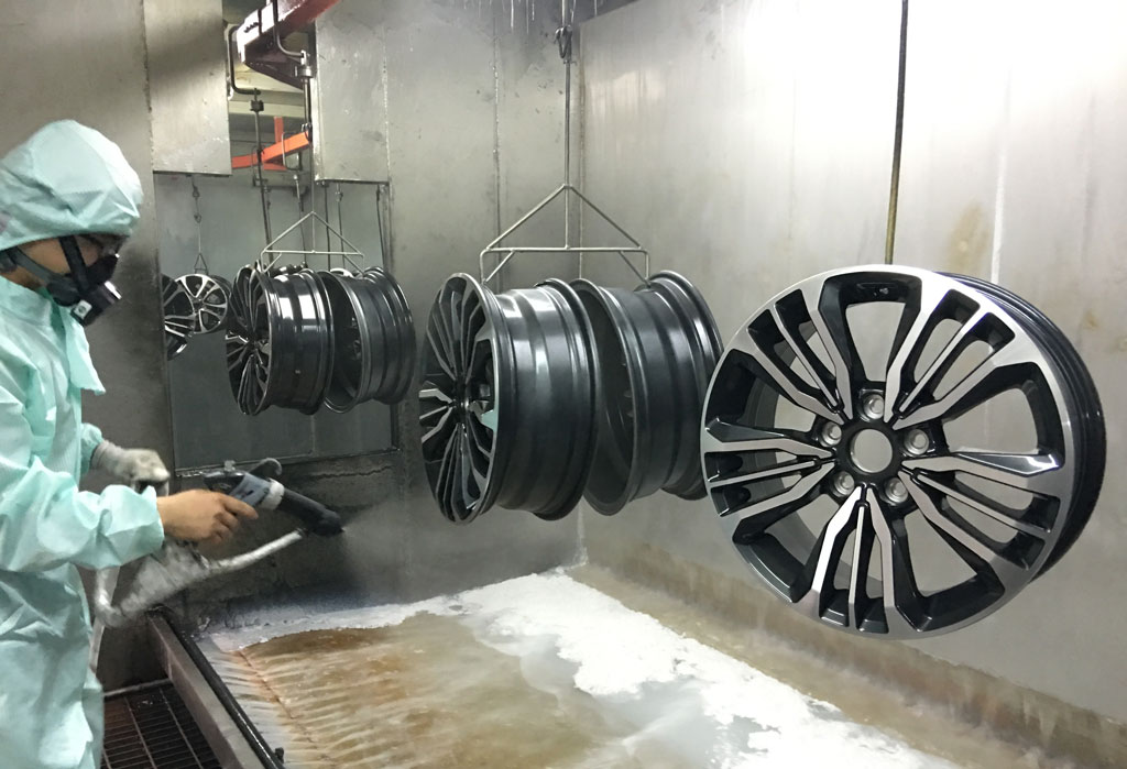 打磨抛光车间加湿器,轮毂车间喷雾加湿降尘系统