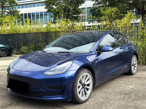 2022款特斯拉model 3蓝色 仅售15.78万